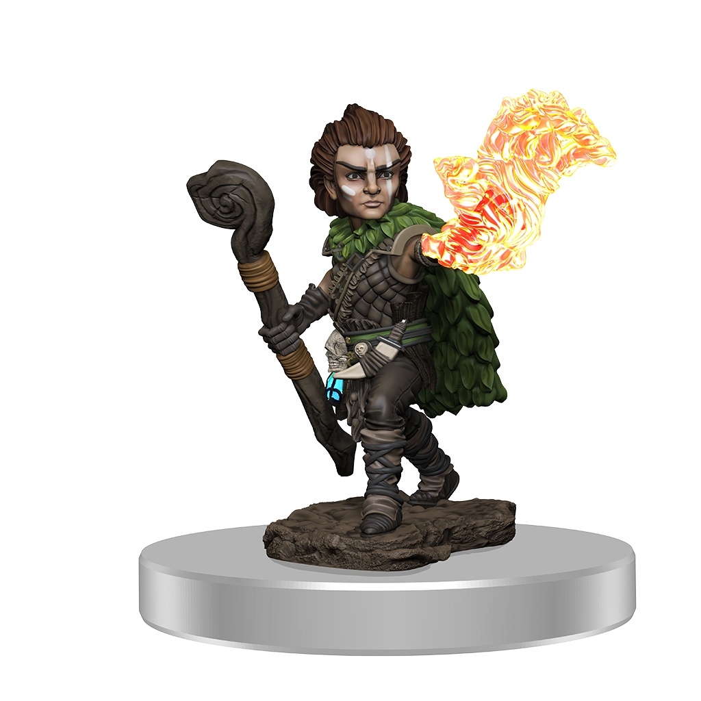 Male Gnome Druid Pathfinder Battles Premium Painted Figures