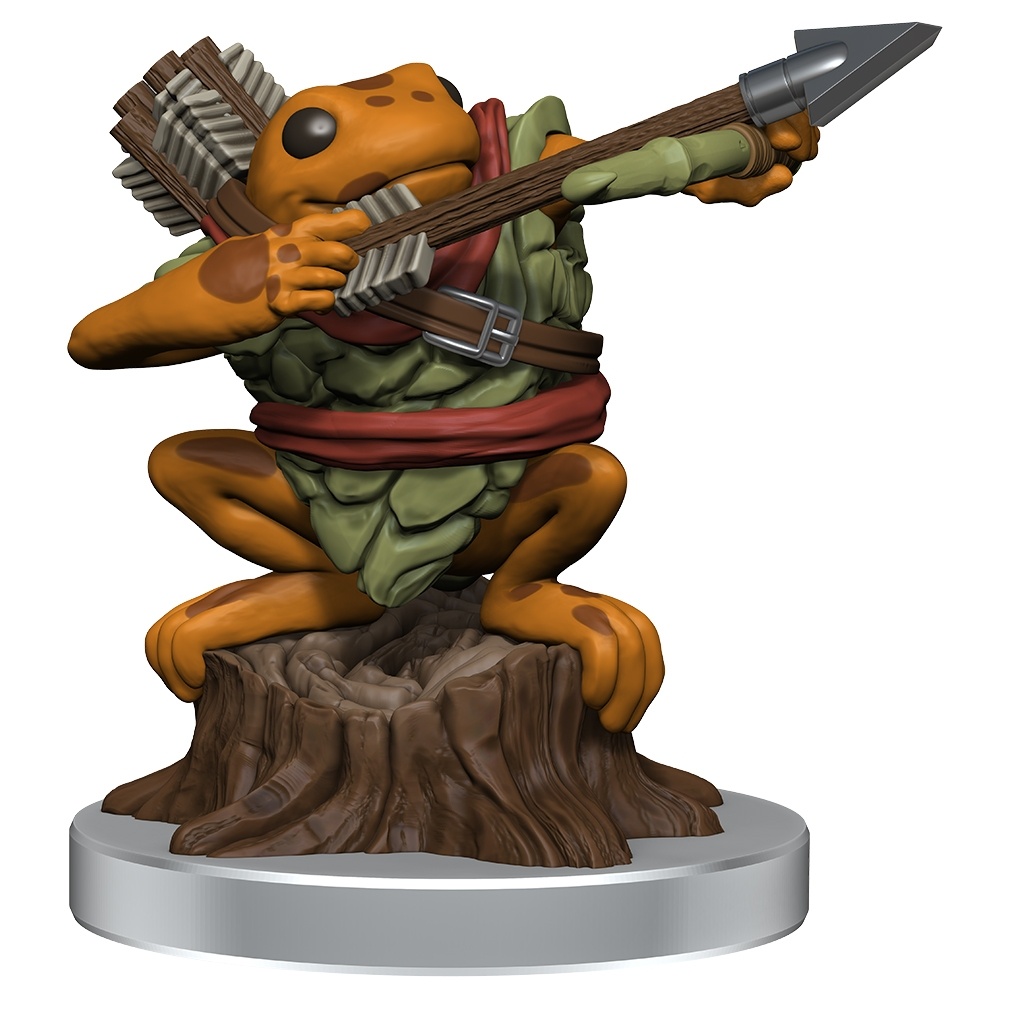 Orange Grung Elite Warrior - Grung Warband - Icons of the Realms